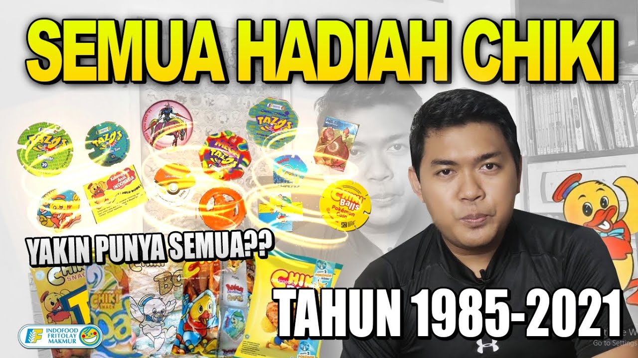 Nostalgia Semua Hadiah Asli Chiki Mainan Jadul Tahun 1985-2021 Tazos Tajos | INDONESIAN TAZOS 90's