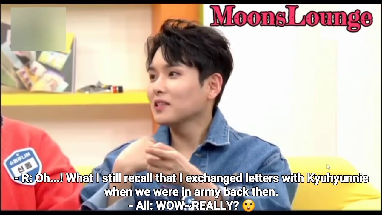 [ENG-SUB] AC 220309 - Ryeowook talking about Kyuhyun whom he exchanged letter with during army💕