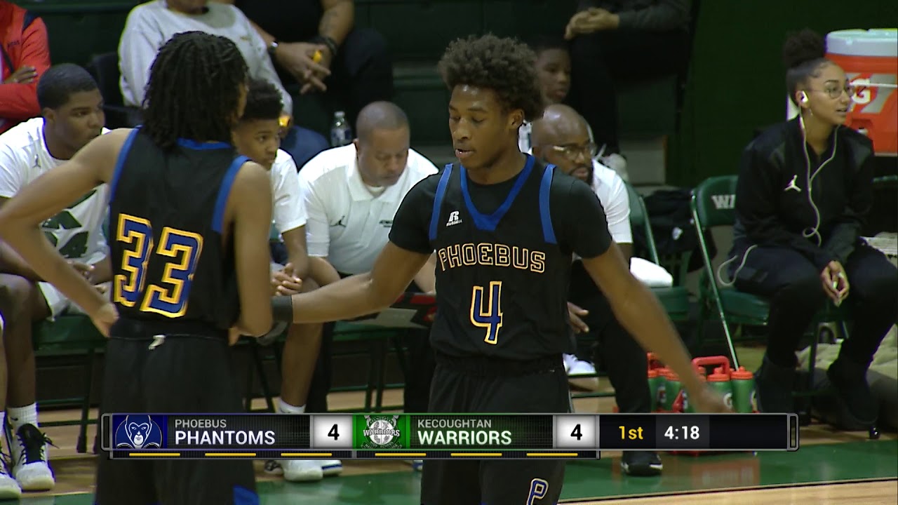 Phoebus Phantoms v Kecoughtan Warriors - Boys Basketball - January 24, 2020