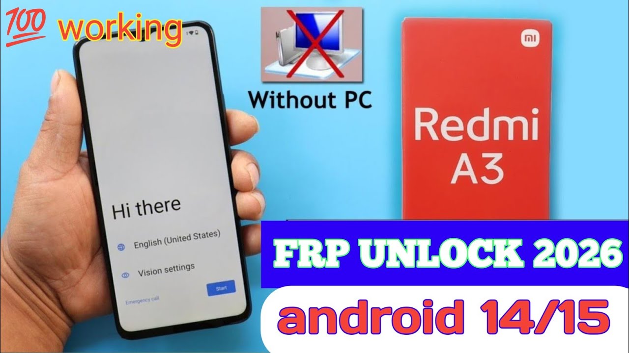 FRP Bypass Redmi A3 / Poco C61 Without PC (2025) | 100% Working Method