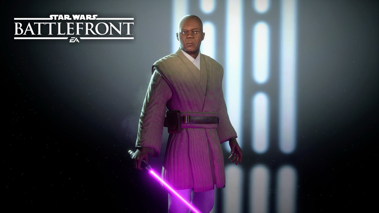 Star Wars Battlefront 2 - Mace Windu Mod Gameplay