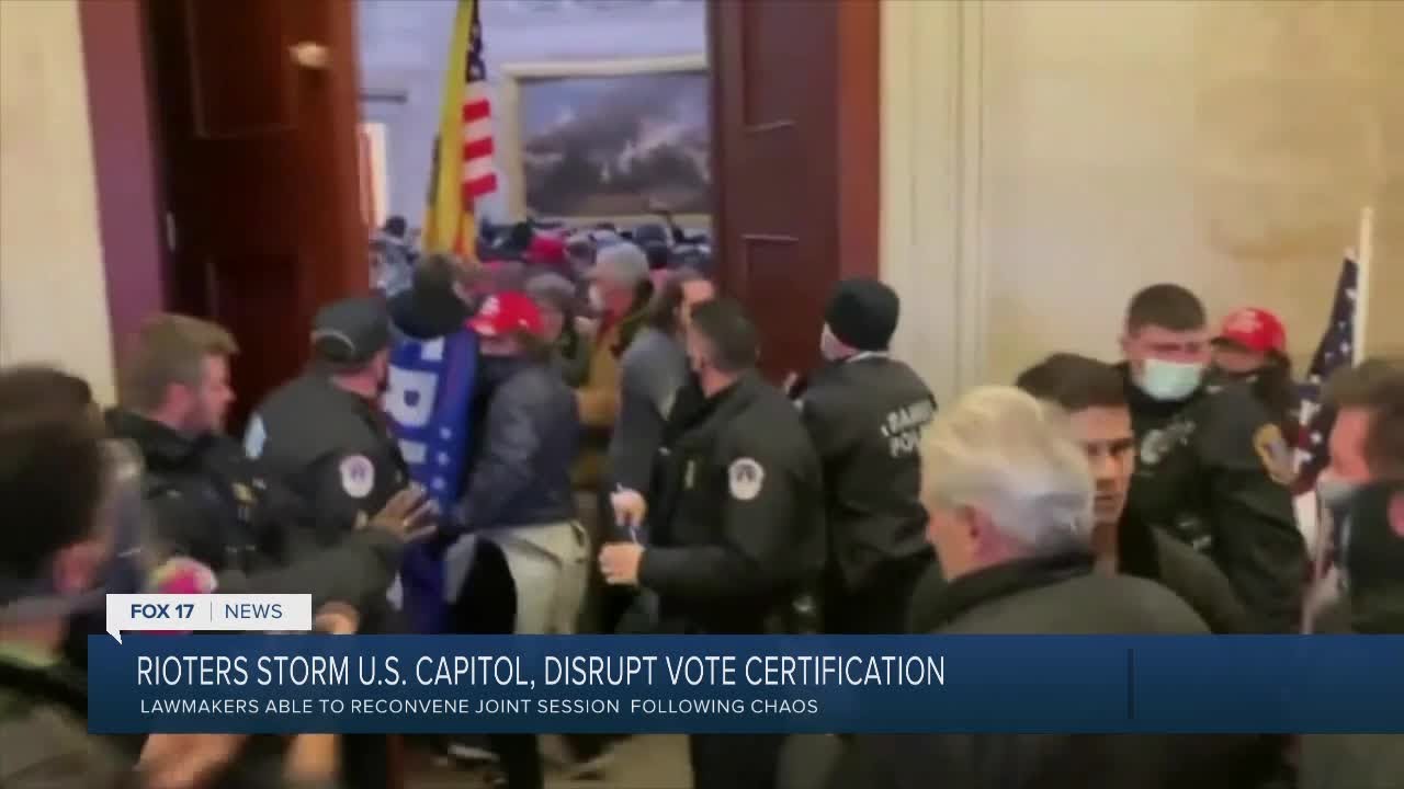 Rioters storm U.S. Capitol and disrupt vote certification