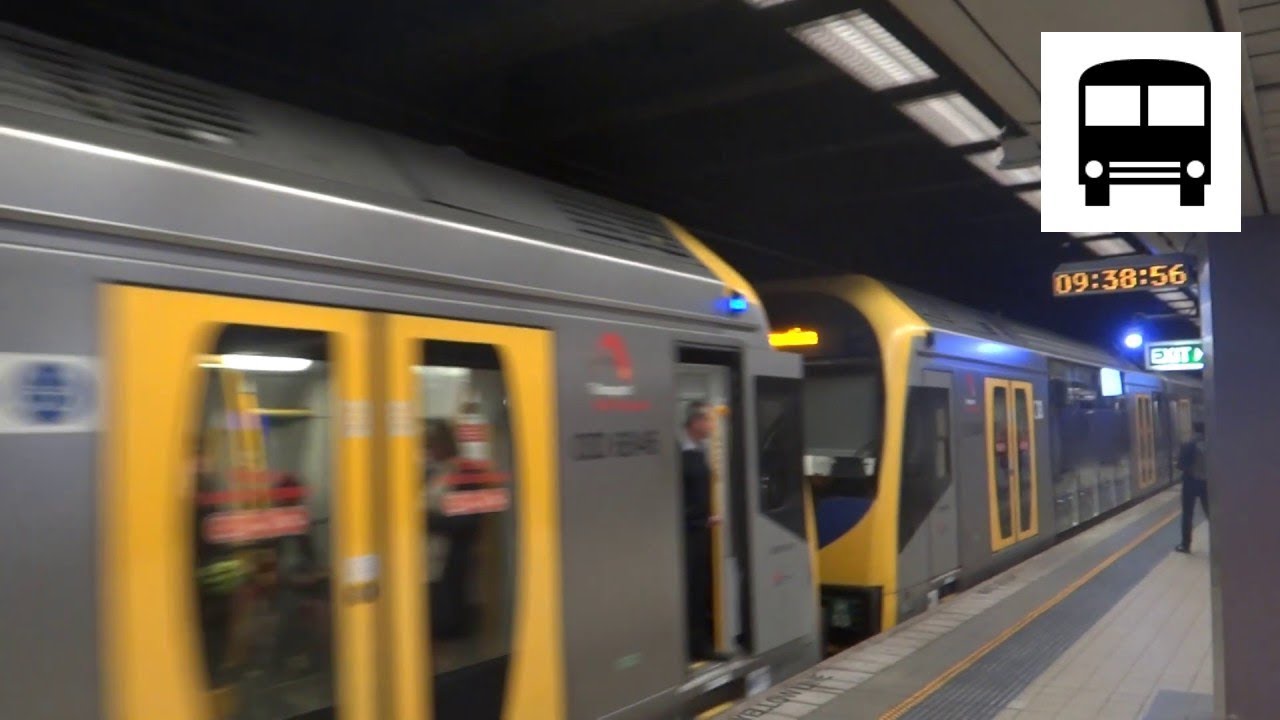 Sydney Trains H-Set (OSCAR) - Departing from Central Station (Eastern Suburbs Line)
