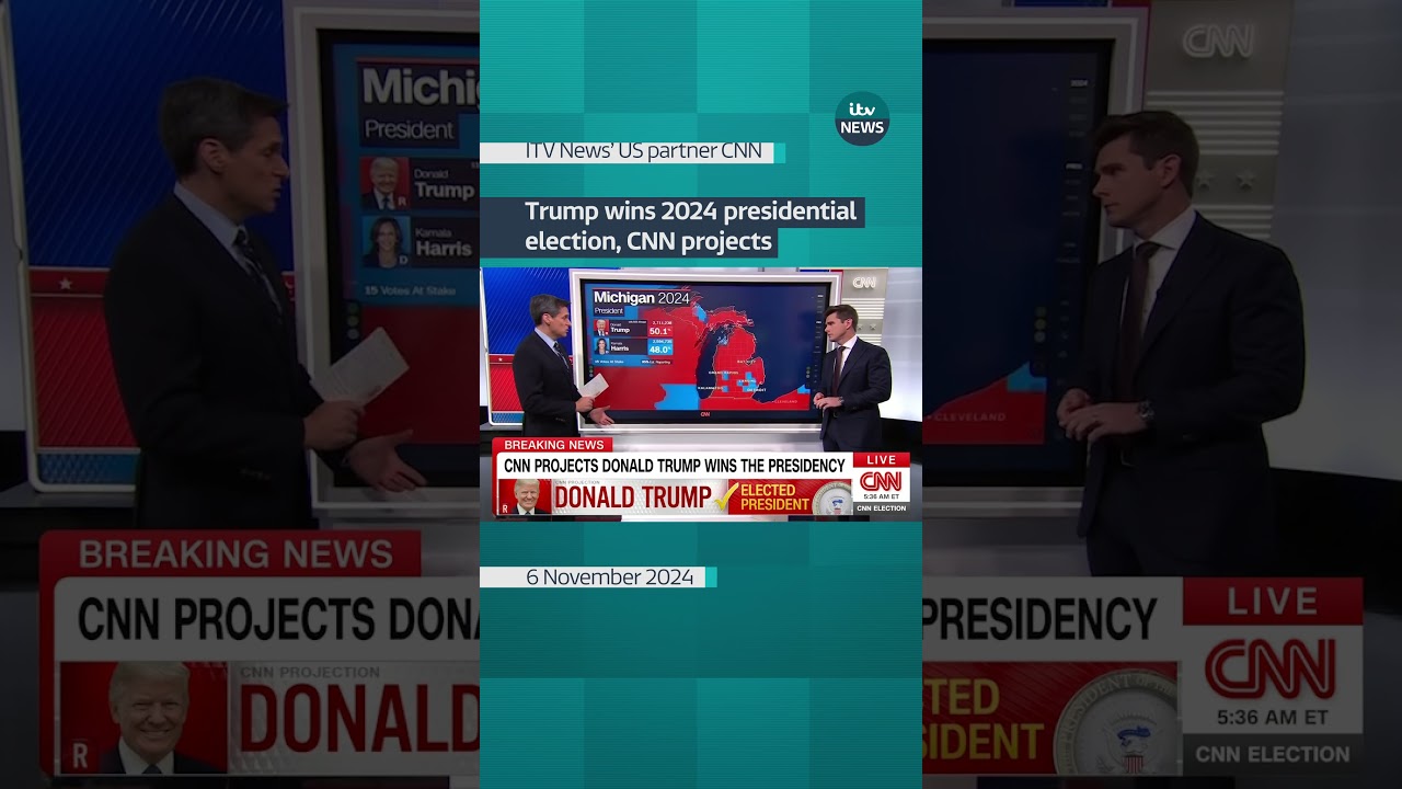 Trump wins 2024 presidential election, CNN projects  #news#itvnews