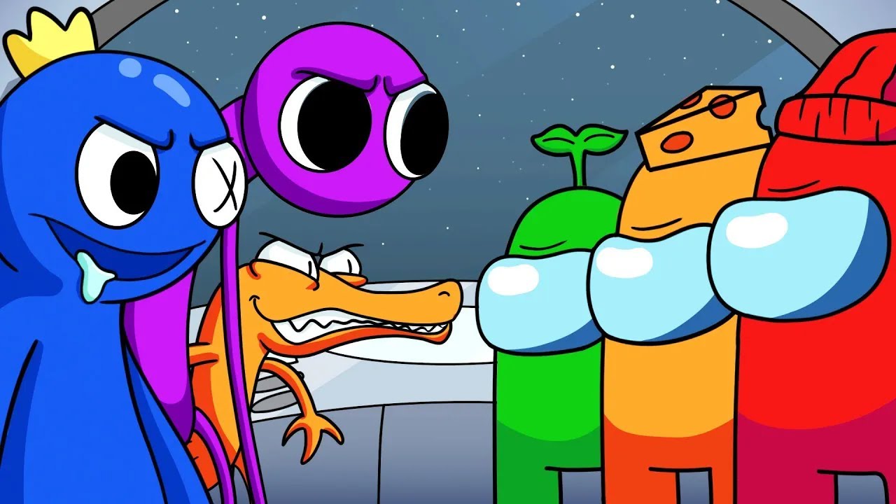 ¡RAINBOW FRIENDS vs. AMONG US! (ANIMACIÓN)