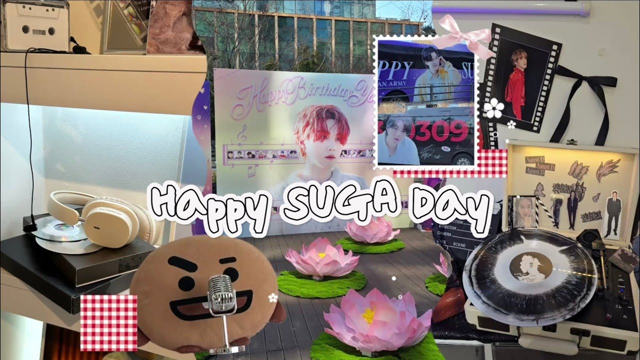 생일파티라길래 갔는데 생일 주인공은 어디있나요? | 슈가 생일카페 투어 #bts #kpop