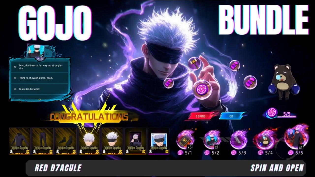 आखिर में Gojo Bundle मिल गया 😱 Jujutsu Kaizen - RED D7ACULE 