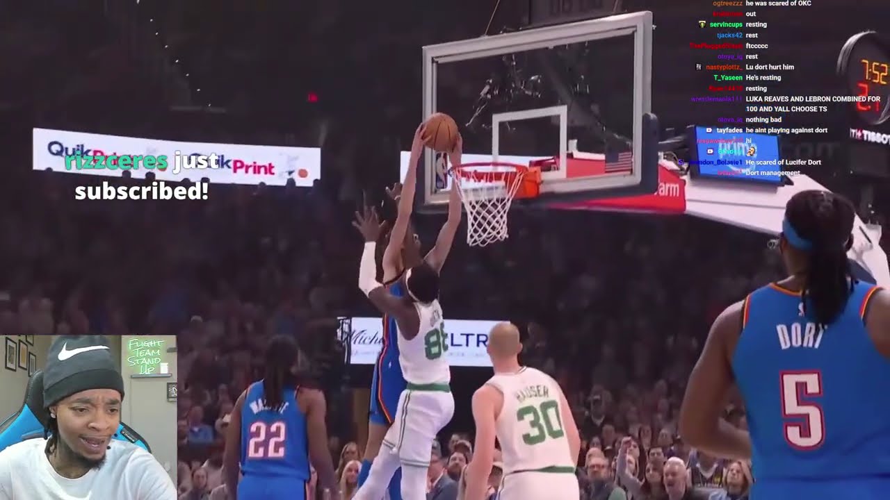 FlightReacts To CELTICS at THUNDER | FULL GAME HIGHLIGHTS | March 12, 2026!