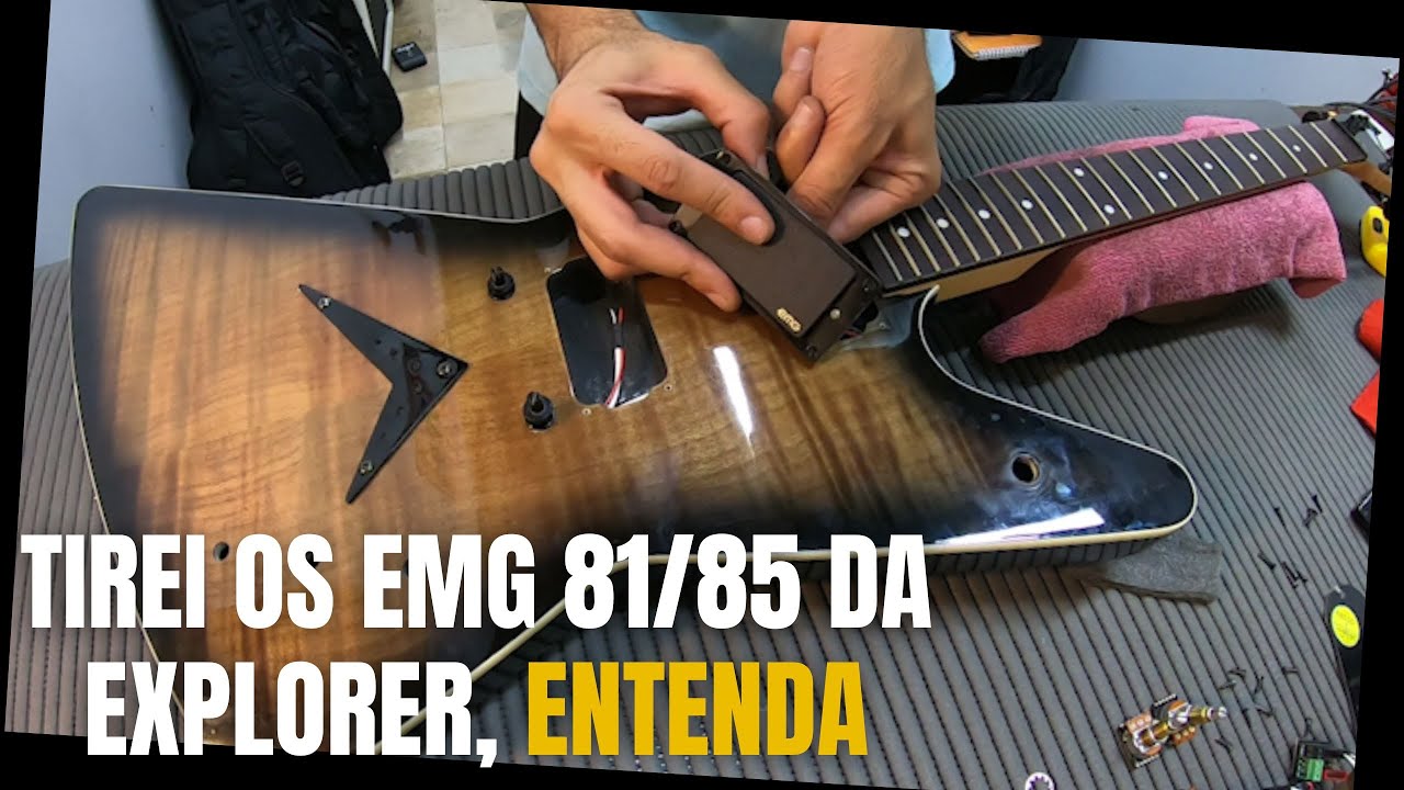 Guitarra Dean ZX Explorer | Kit de Captadores EMG 81/85 Deu lugar para originalidade