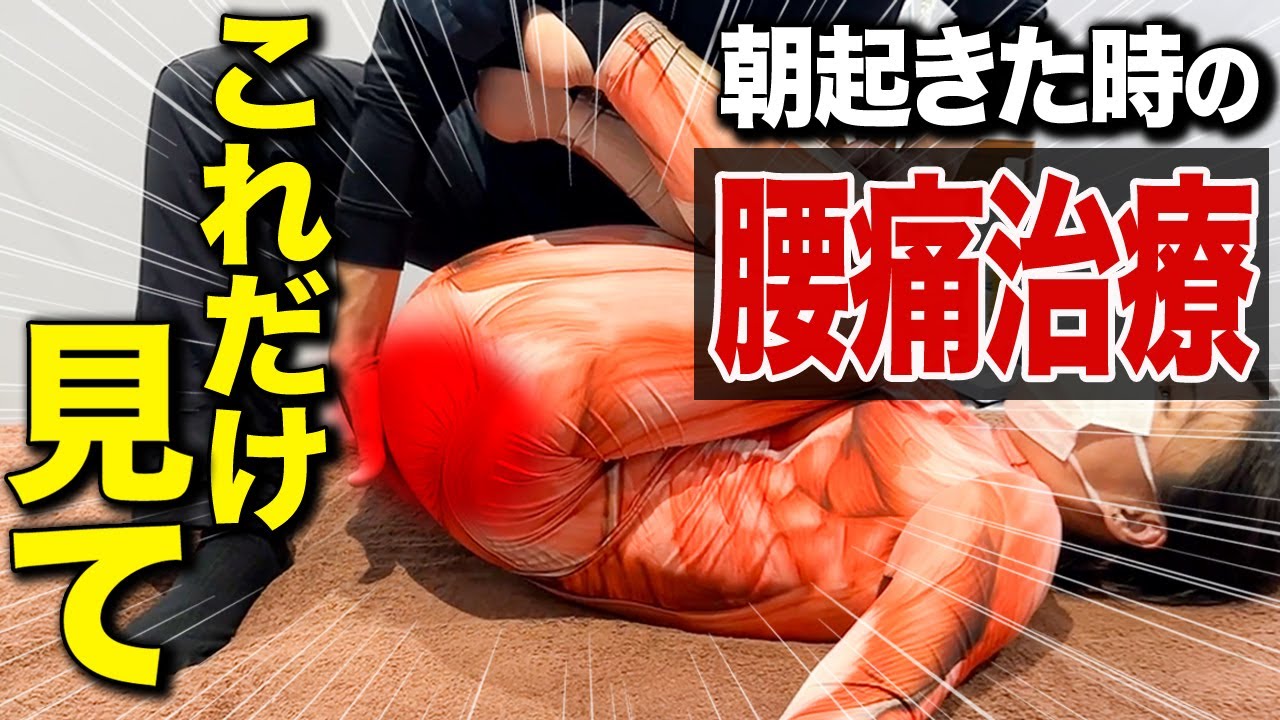 【全治療家見て】朝起きた時の腰痛のメカニズムと効果絶大の治療テクニックを徹底解説！