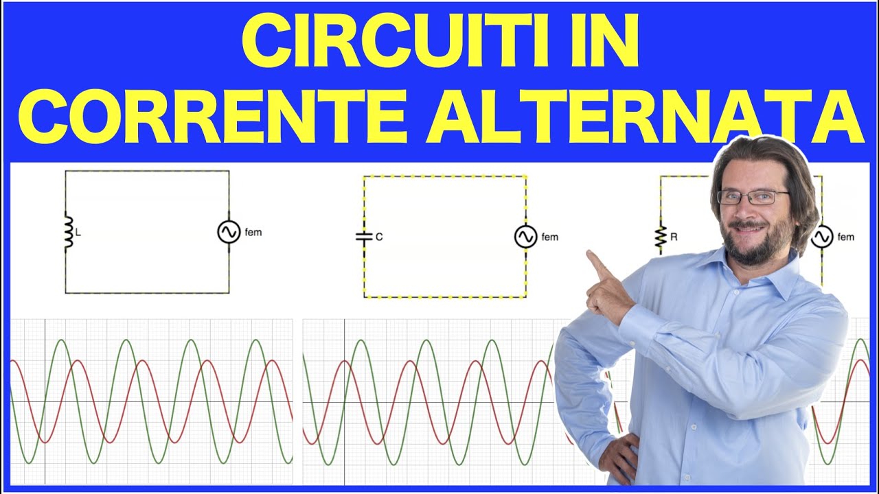 Circuiti in corrente alternata: circuito ohmico, capacitivo, induttivo