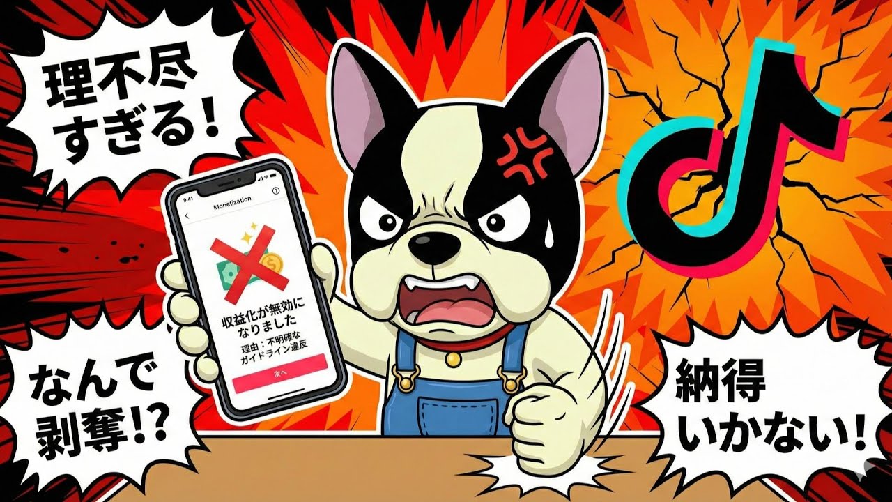 【TikTok収益化剥奪】特別待遇だったのに&hellip;不適格判定で収益化が消えた理不尽な経緯①