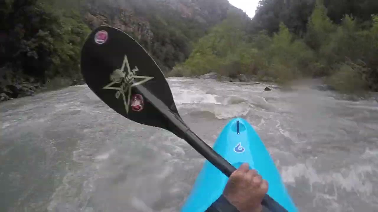Kayak en el rio Cinca tramo, Congosto de las Devotas