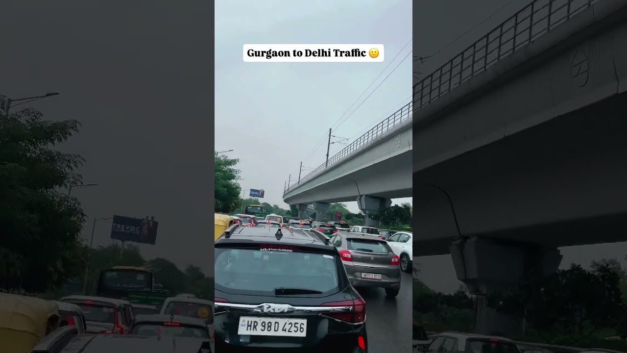 gurgaon to delhi  #viralvideo #shortsvideo #gurgaonlife #trendingshorts #gurgaoncity #youtubes horta