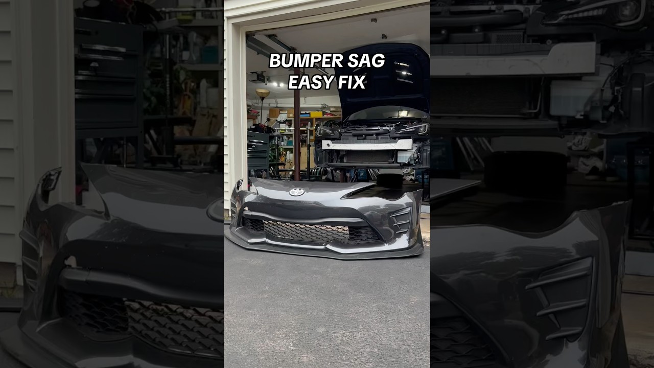 Quick fix for 86/BRZ bumper sag #bumpersag #toyota86 #subarubrz #scionfrs #bumperrepair