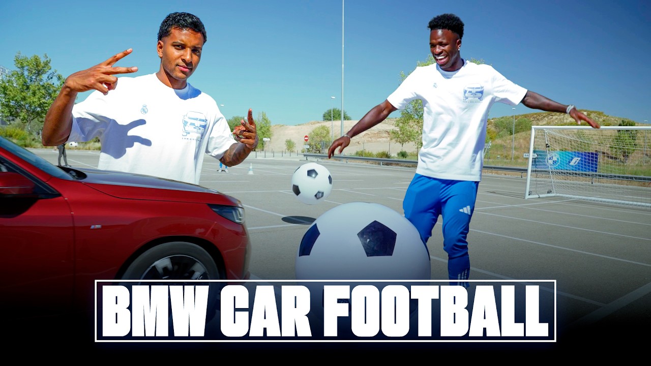 Can they score goals... with BMW cars? 🚗⚽ | Real Madrid