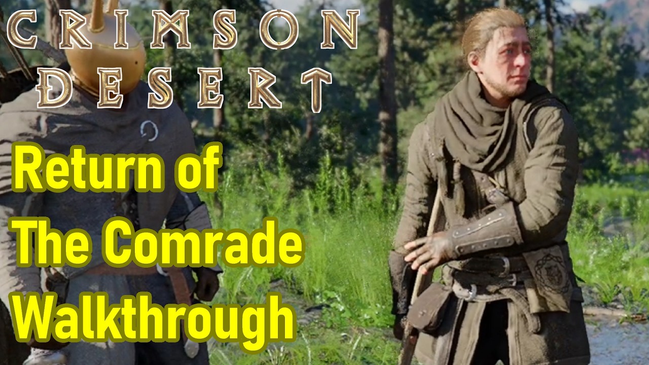 Прохождение игры Crimson Desert Return of The Comrade: как добраться до лагеря верхом на Мариусе,...