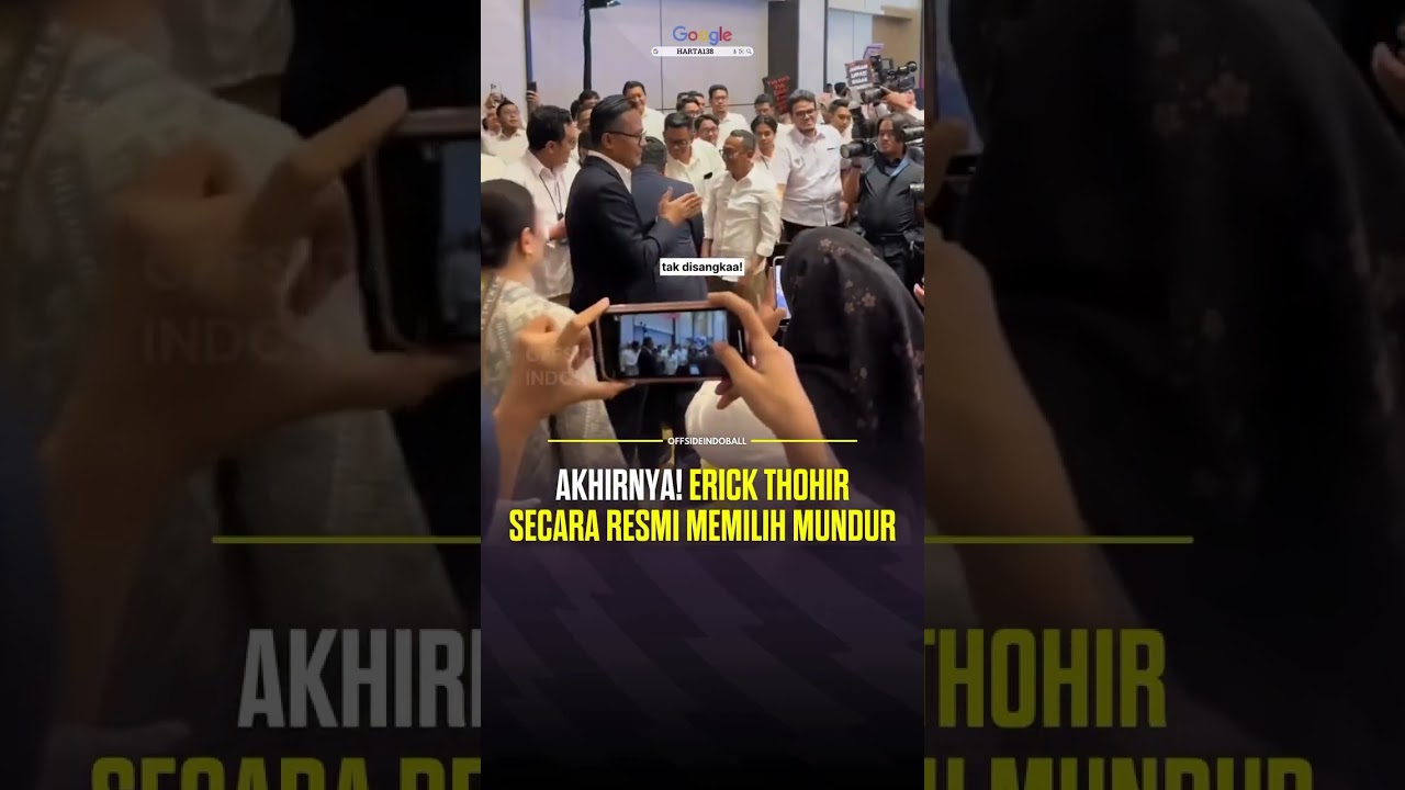 FINALLY!! ERIC TOHIR OFFICIALLY RESIGNED!! #football #feed #feedshorts #pssi