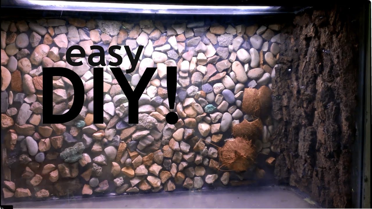 DIY aquarium background
