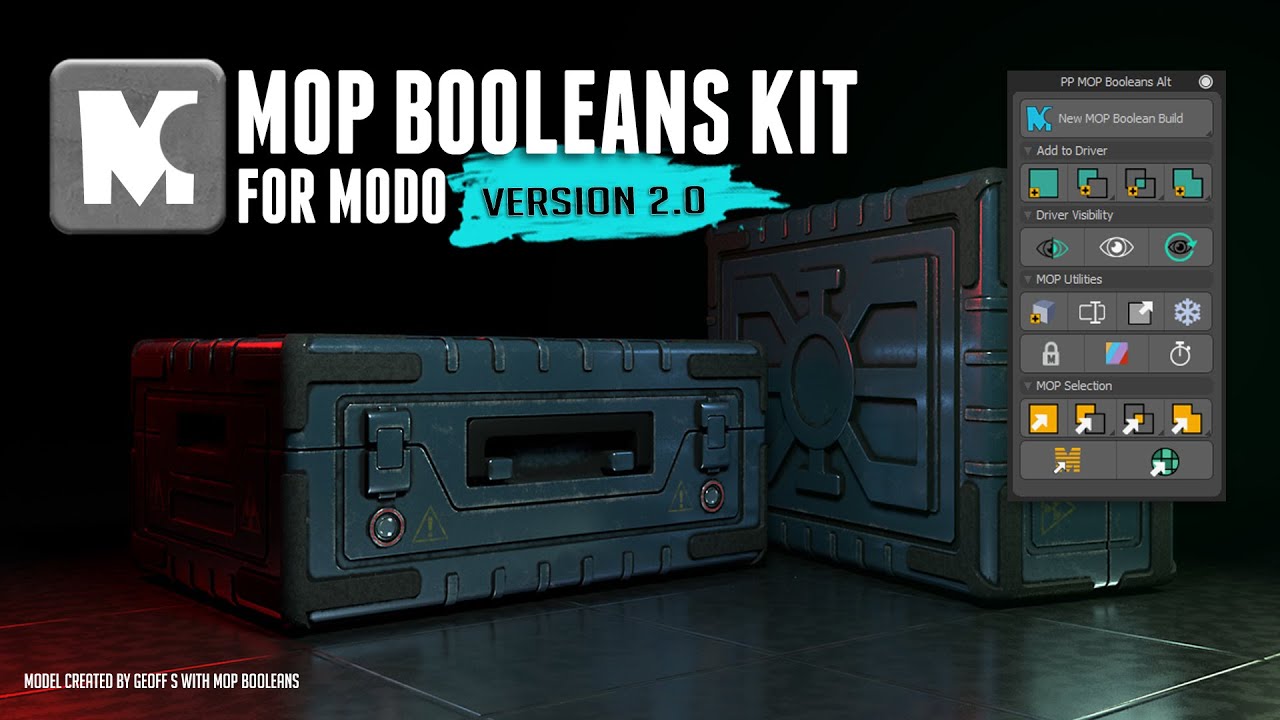 MODO | MOP Booleans Kit version 2.0 Introduction