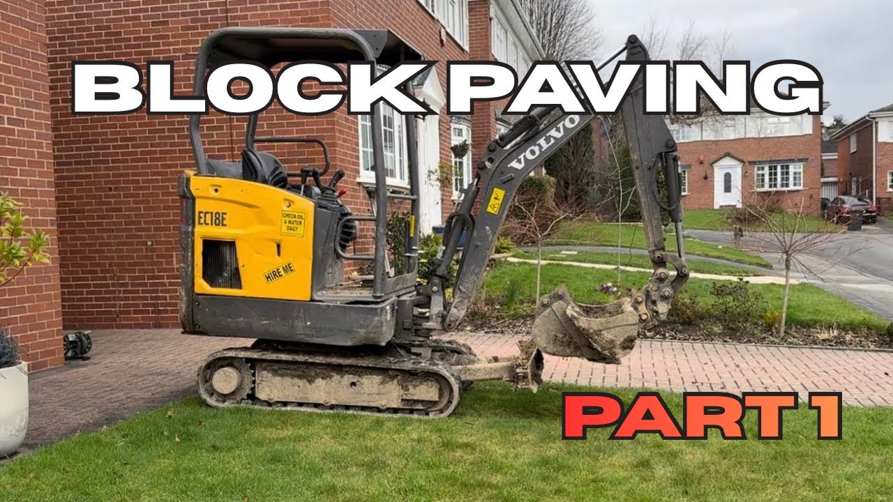 RAIN TOMORROW… So We Had to Dig Out the Whole Driveway FAST! (Block Paving Part 1)