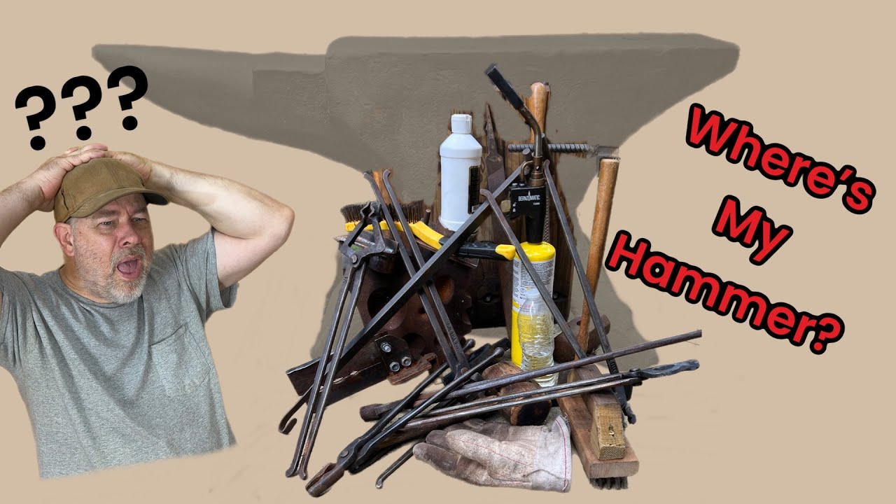 Building a hammer rack for the anvil stand so I can easily find the right hammer
