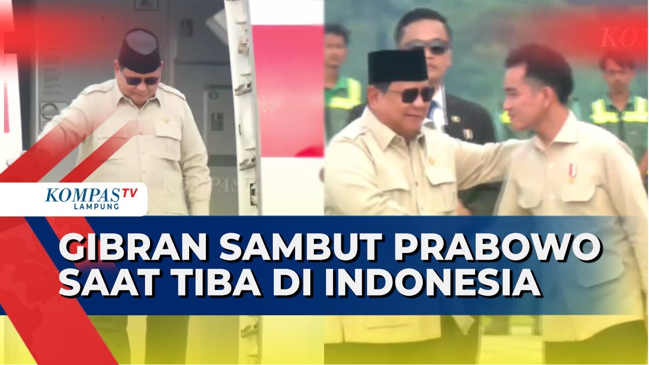 Momen Wapres Gibran Jemput Presiden Prabowo Pulang Kunker dari Luar Negeri