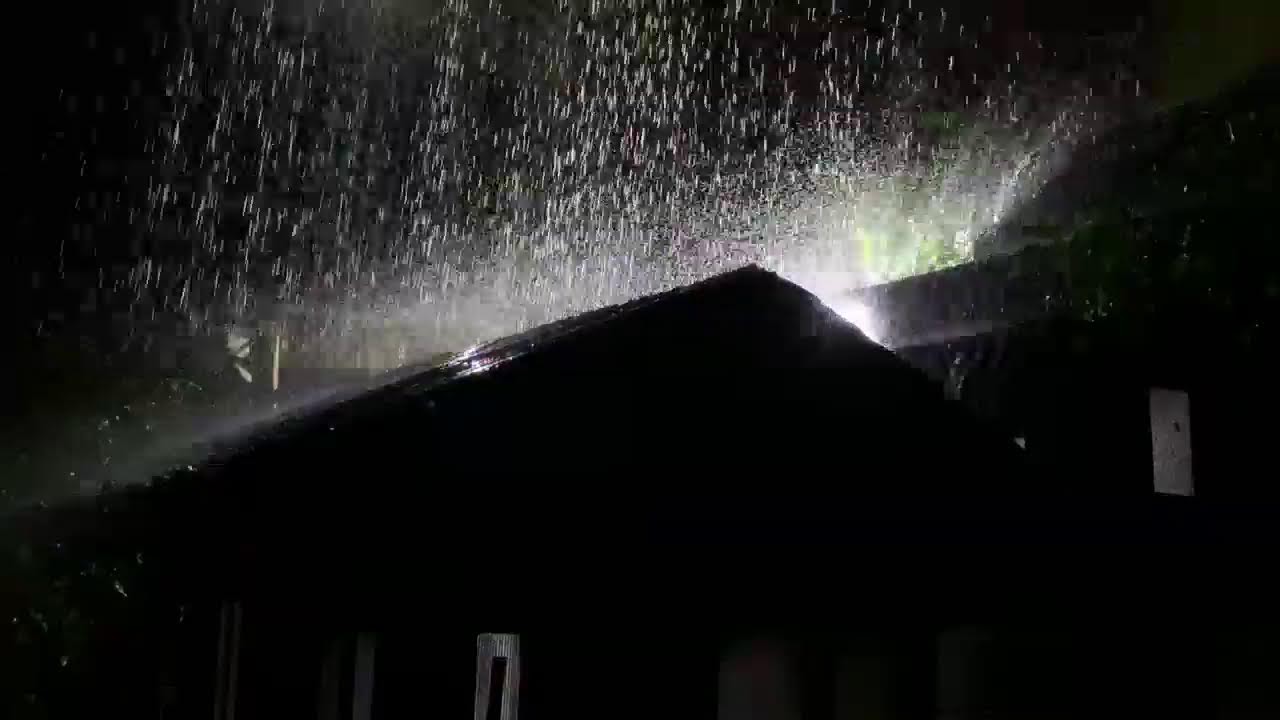 Night Rain on Tin Roof 🌙 Sleep Calm and Deep