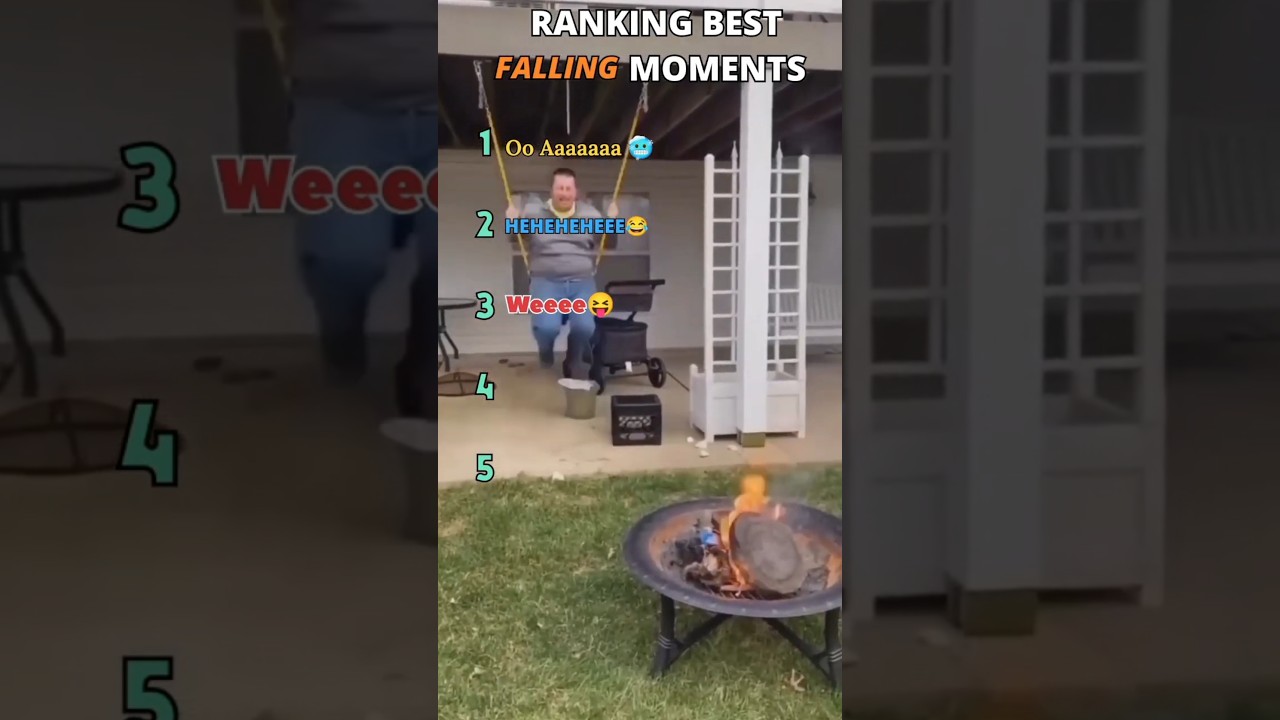 RANKING Top 5 FALLING moments 😂#shorts #youtube #fails #falling #funny