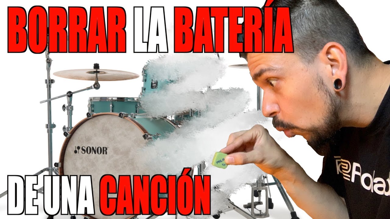 como BORRAR la BATERÍA de una CANCIÓN - FÁCIL Y GRATIS