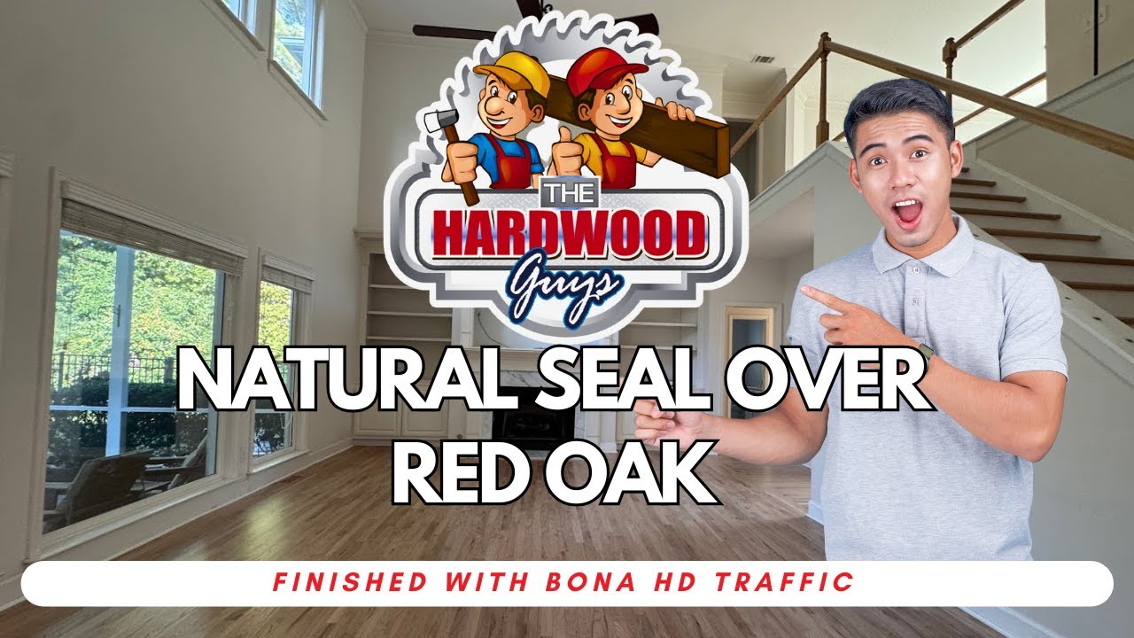 Твердые породы красного дуба, обработанные Bona Natural Seal и HD Traffic | The Hardwood Guys