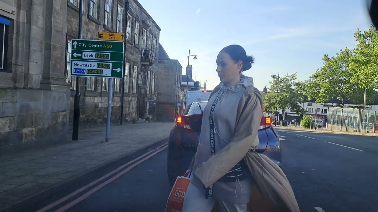 Driving through stoke on trent UK