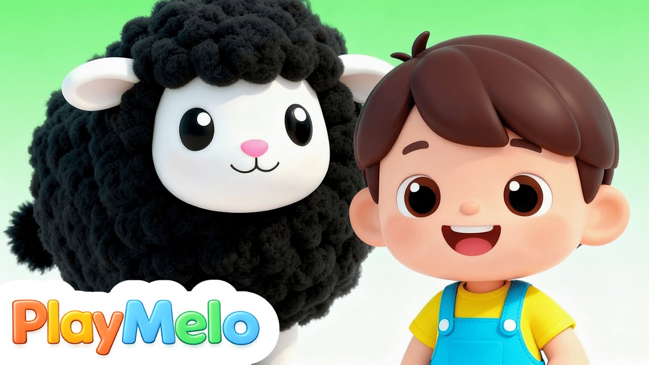Baa Baa Black Sheep Song | Learn Colors with Melo | Kids Songs