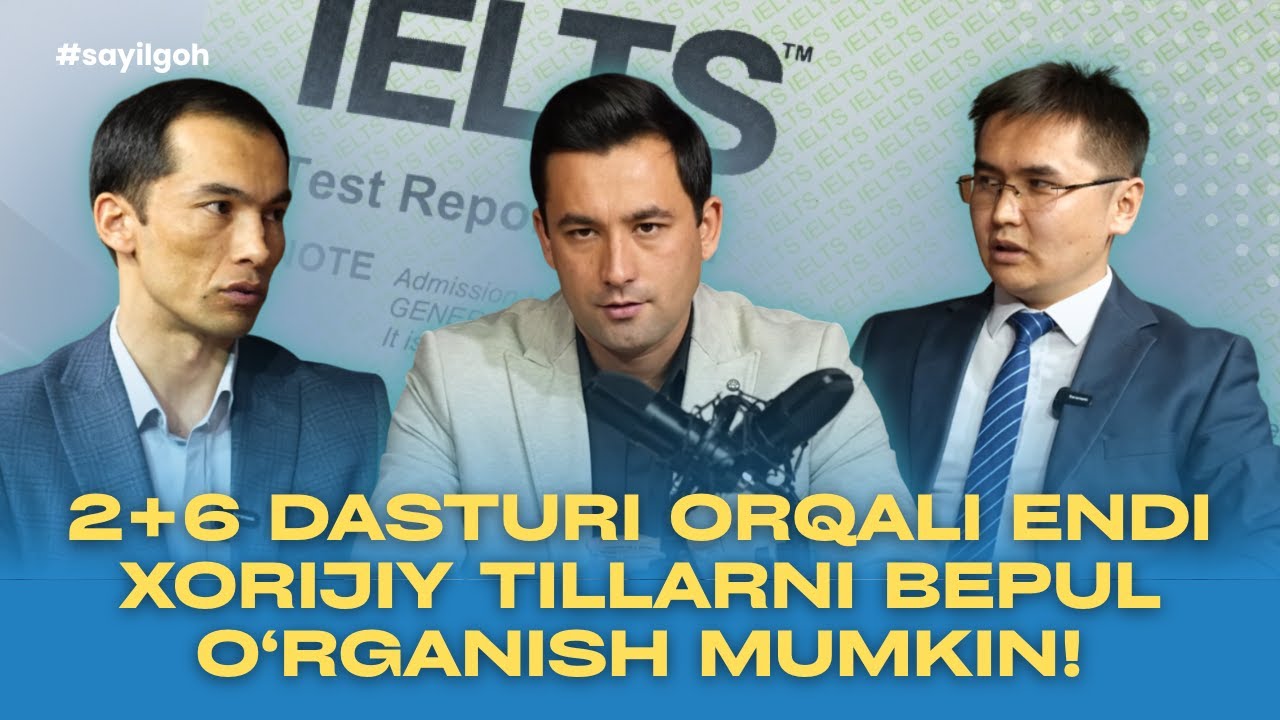 2+6 DASTURI ORQALI ENDI XORIJIY TILLARNI BEPUL O&lsquo;RGANISH MUMKIN! | ADLIYA TV