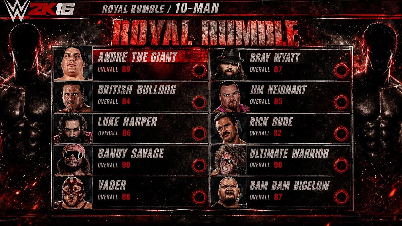10 MAN ROYAL RUMBLE MATCH | WWE 2K16