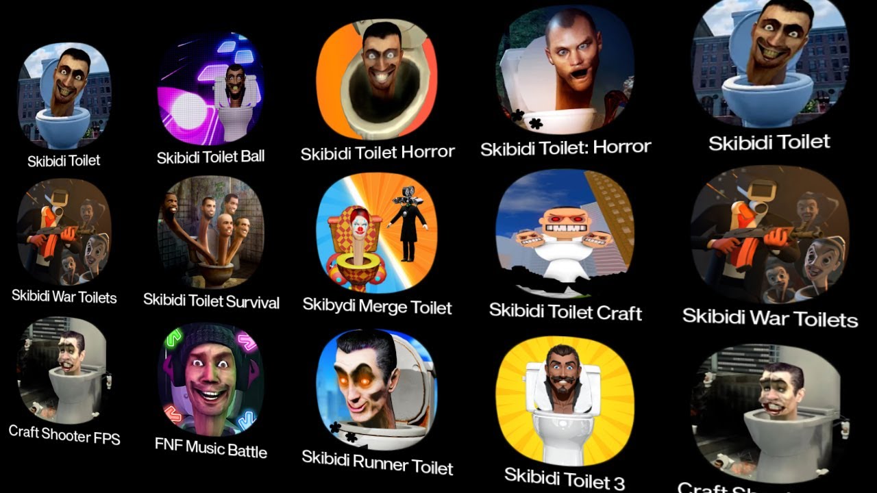 Skibydy Survivor,Camera Man Vs Toilet Head TPS,Skibidi War Toilets,Skibidi Toilet,Skibidi Horror Gam
