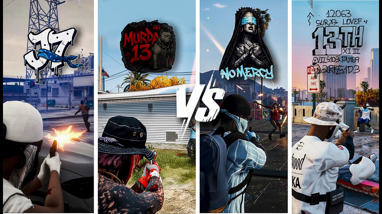 ​J7 y MURDA​ VS NO MERCY y​ LA 13 TH 💥🔫 FAMILY RP 🔥