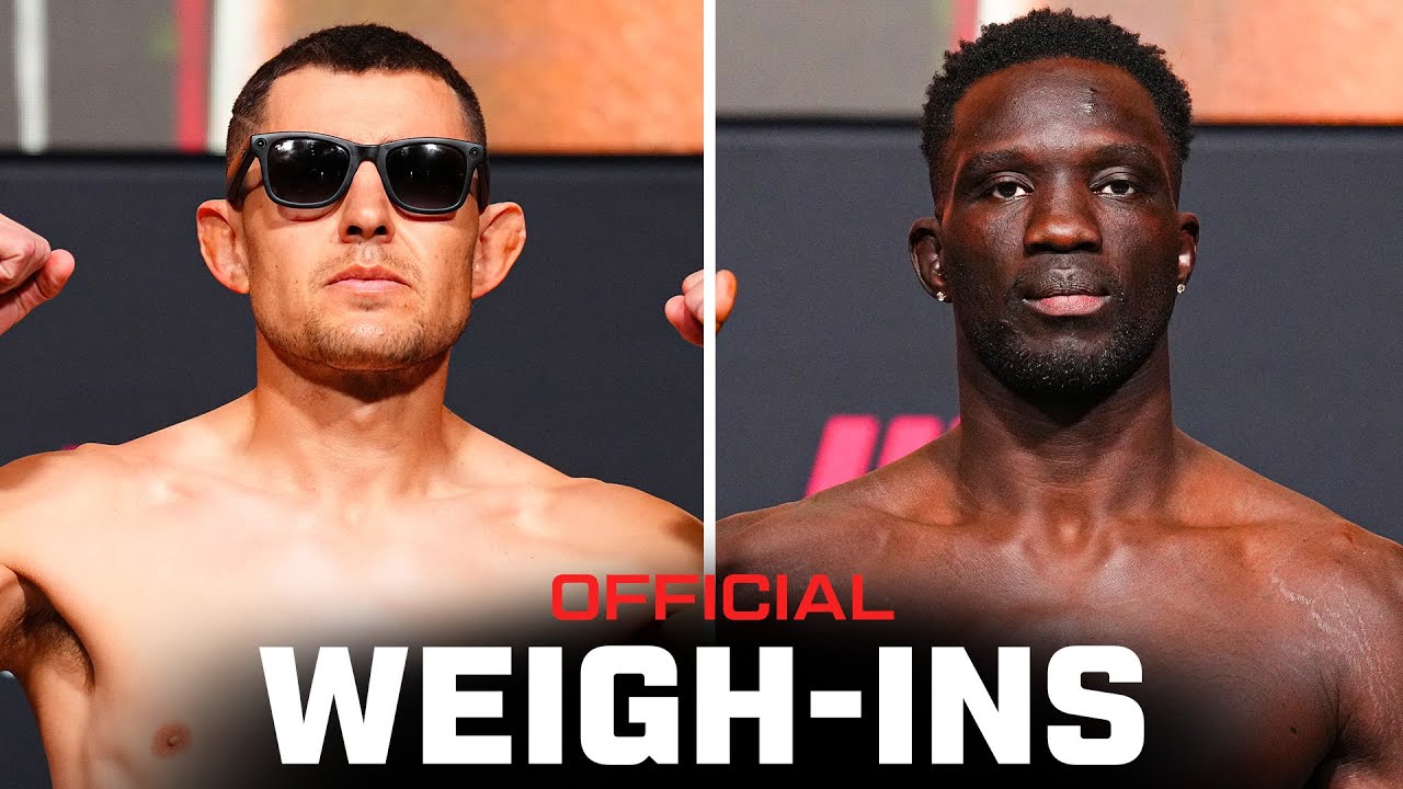 Взвешивание бойцов Гарсия и Онама | UFC Vegas 110