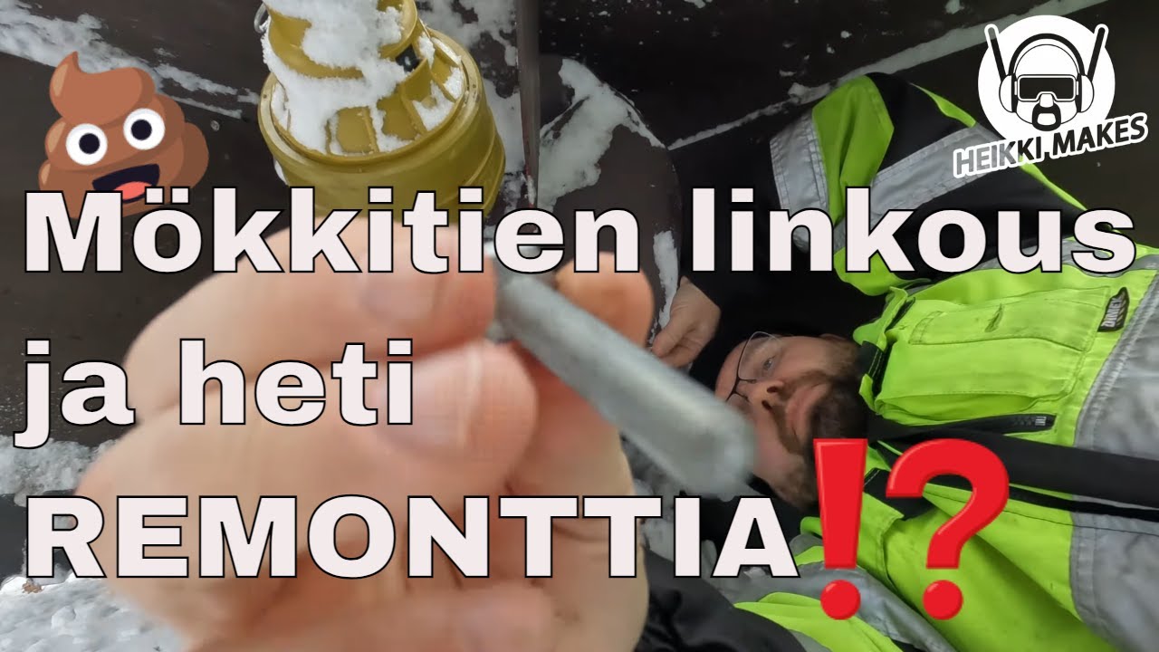 Mökkitien linkous ja pientä traktorin remppaa