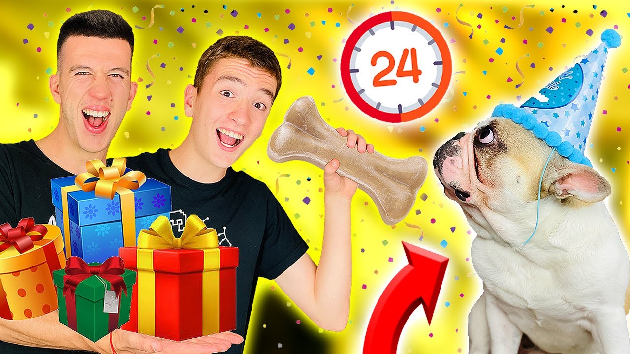 24 ПОДАРЪКА ЗА 24 ЧАСА ЗА ПЪРВИЯ РОЖДЕН ДЕН НА КУЧЕТО НИ!