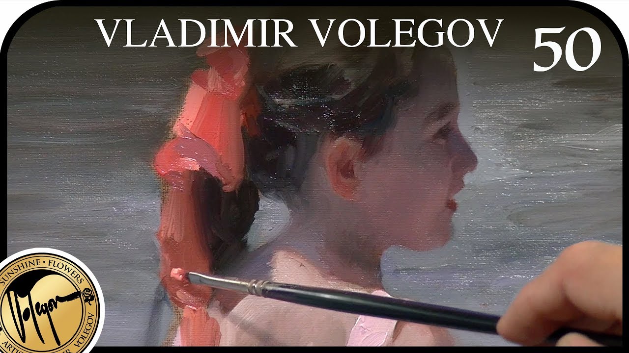 Girl and the sea. Oil painting. Vladimir Volegov