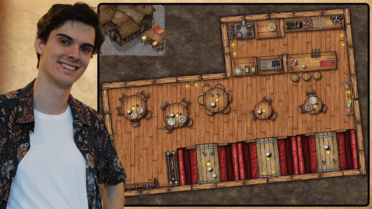 How to Create A Tavern Map with Characters and Backsotry for DnD
