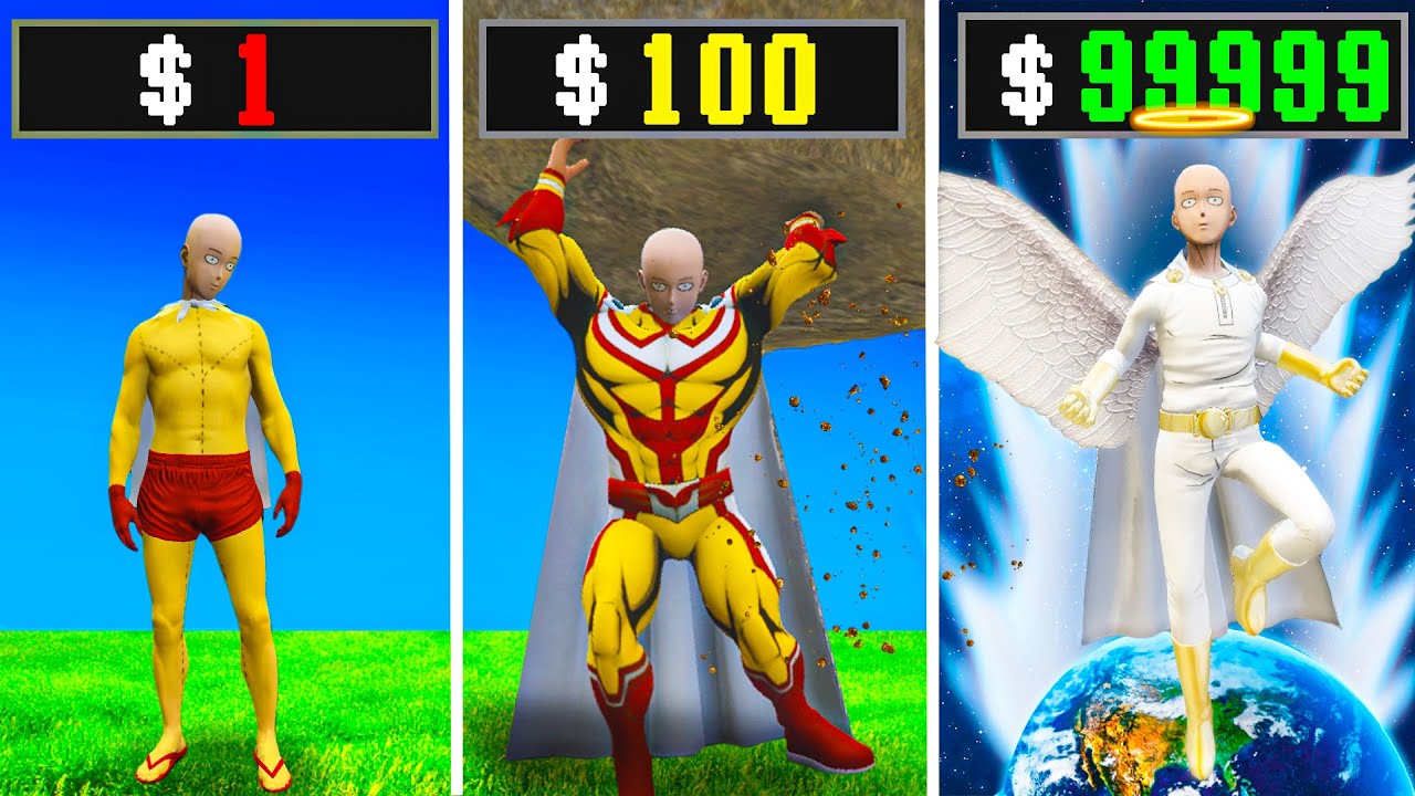От 1 доллара в ONE PUNCH MAN до 1 000 000 долларов в GTA 5