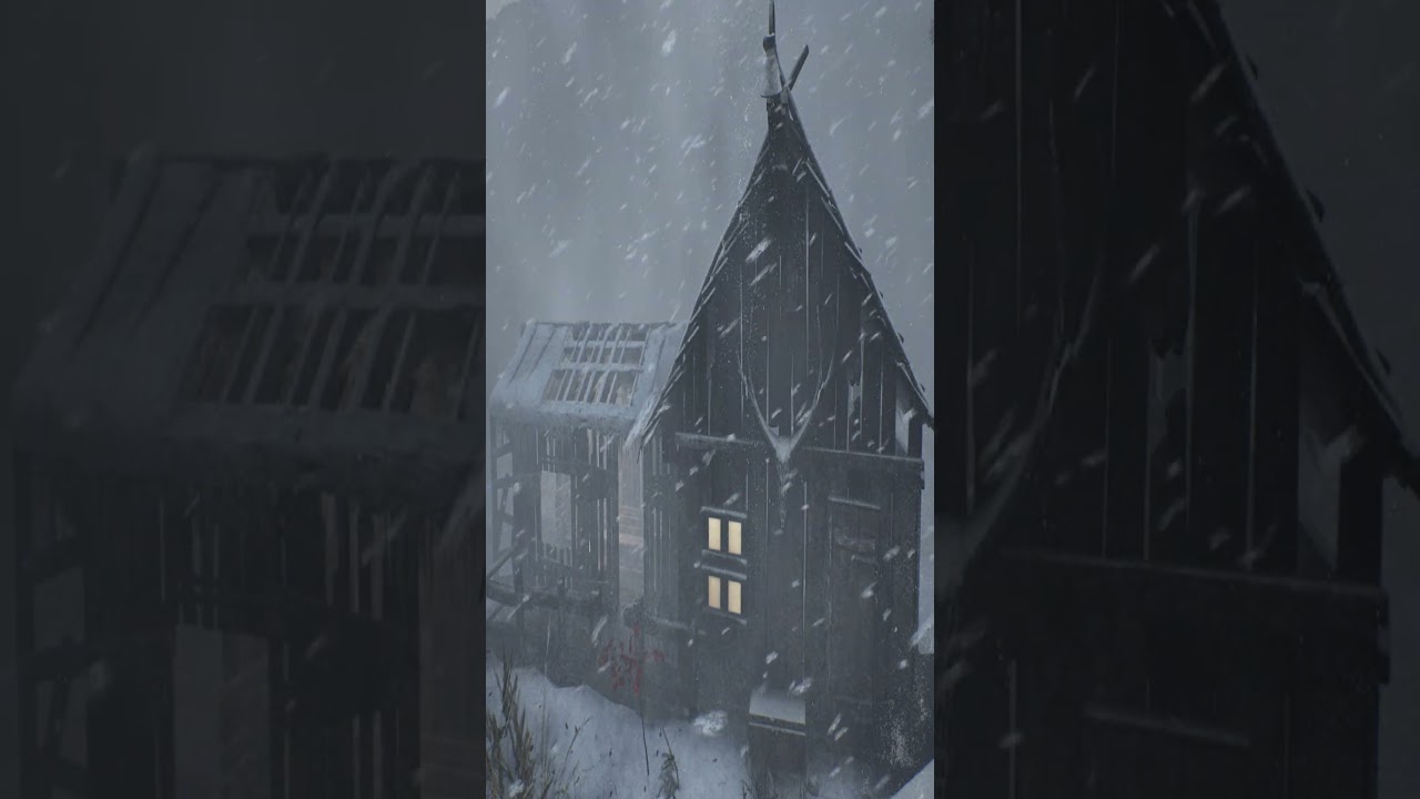 WINTER STORM in a Small Village, Siberia. Blizzard Sounds for Sleeping