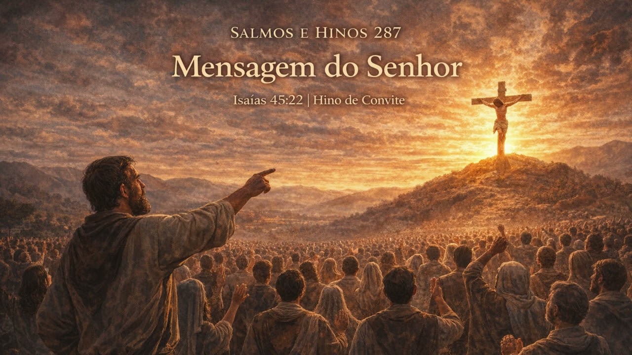 Salmos e Hinos 287 – Mensagem do Senhor | Isaías 45:22 | Hino Evangelístico