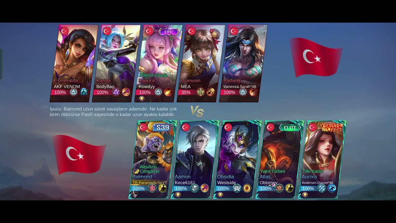 Mobile Legends sıralı mod #obsidia #balmond  #penguin 