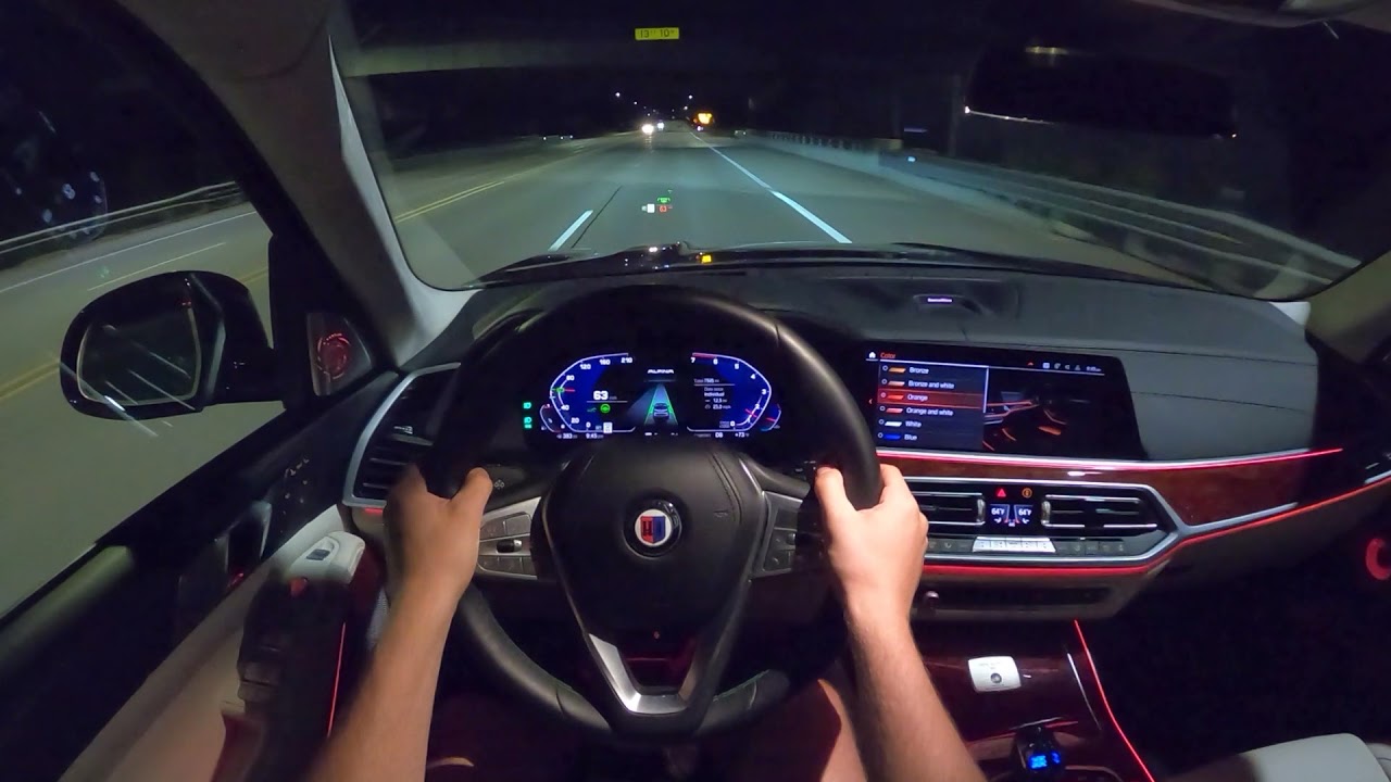 2021 BMW Alpina XB7 - POV Night Drive (Binaural Audio)
