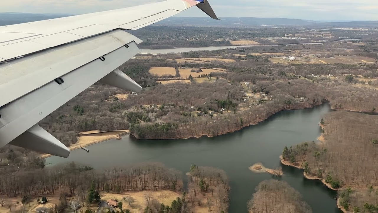 Landing at Albany International Airport (ALB) on 3/22/25