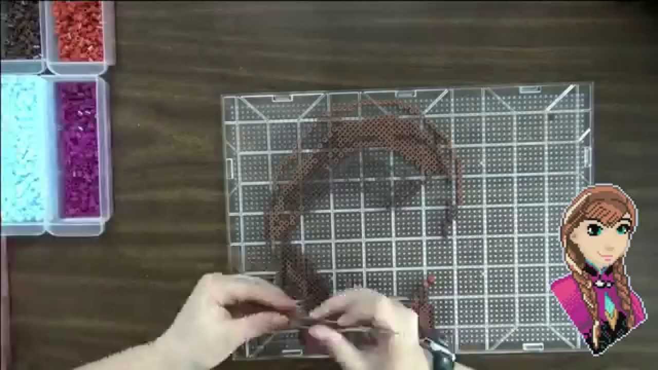 Speed Beading - Fuse Bead Anna inspired by Disney's Frozen