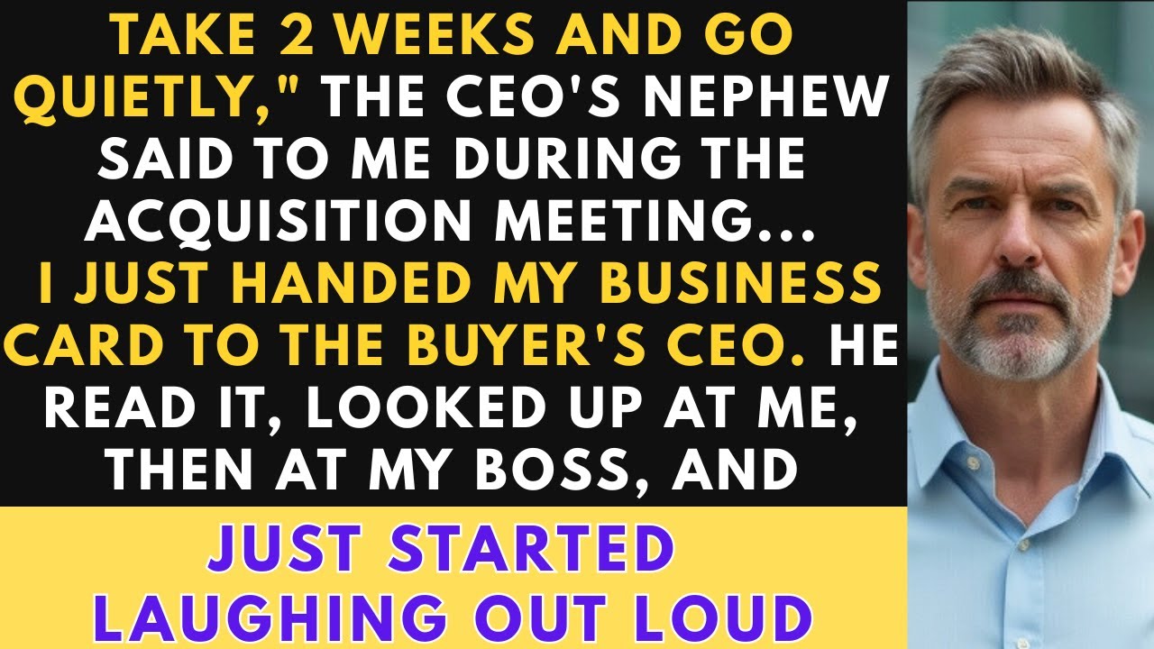 He Handed Him His Card - The CEO Laughed. His Career Was Over.